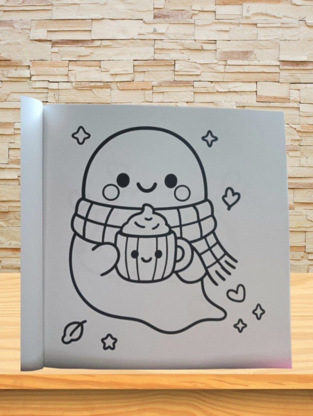 Fall Coloring Book Little Cozy Fall - Picture 5 of 11